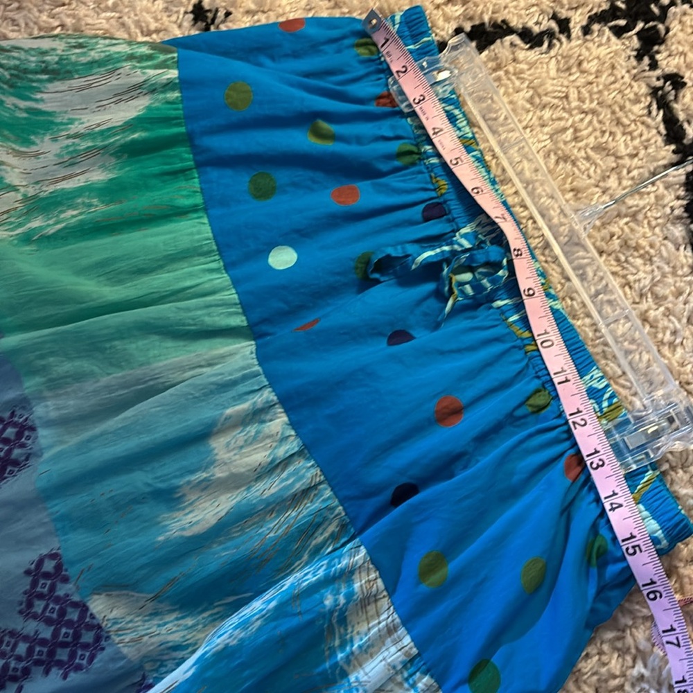 Multicolor Patchwork Maxi Skirt - image 4